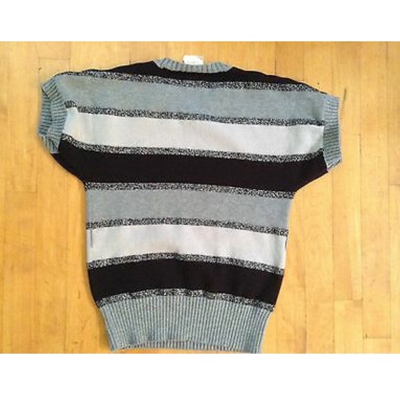 Crazy 8 Girls Gray Strped Sweater Sz Large 10/12 - Picture 8 of 9